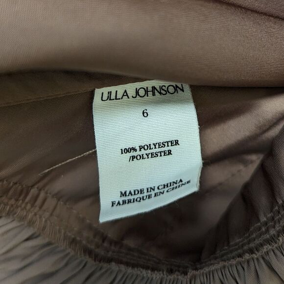 NWT Ulla Johnson Mia Satin Sweetheart Blouse in Mica - Picture 13 of 14